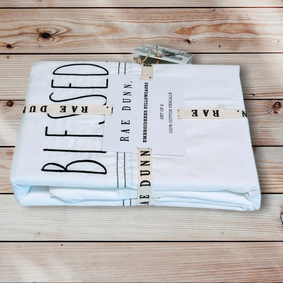 Rae Dunn “Blessed” Pillowcases NWT! - Picture 3 of 3